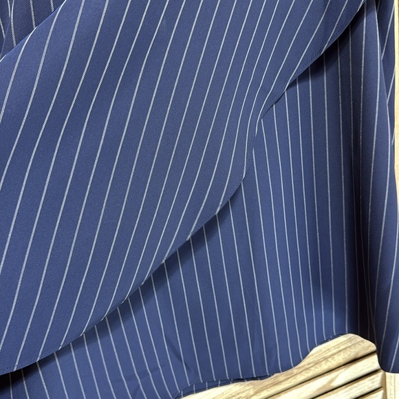 Banana Republic Navy  & White Striped A-Line Skirt Size 6 - Picture 4 of 10